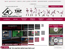 Tablet Screenshot of oatesspecialties.com